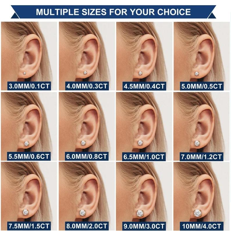 Moissanite Radiance Stud Earrings - Image 5